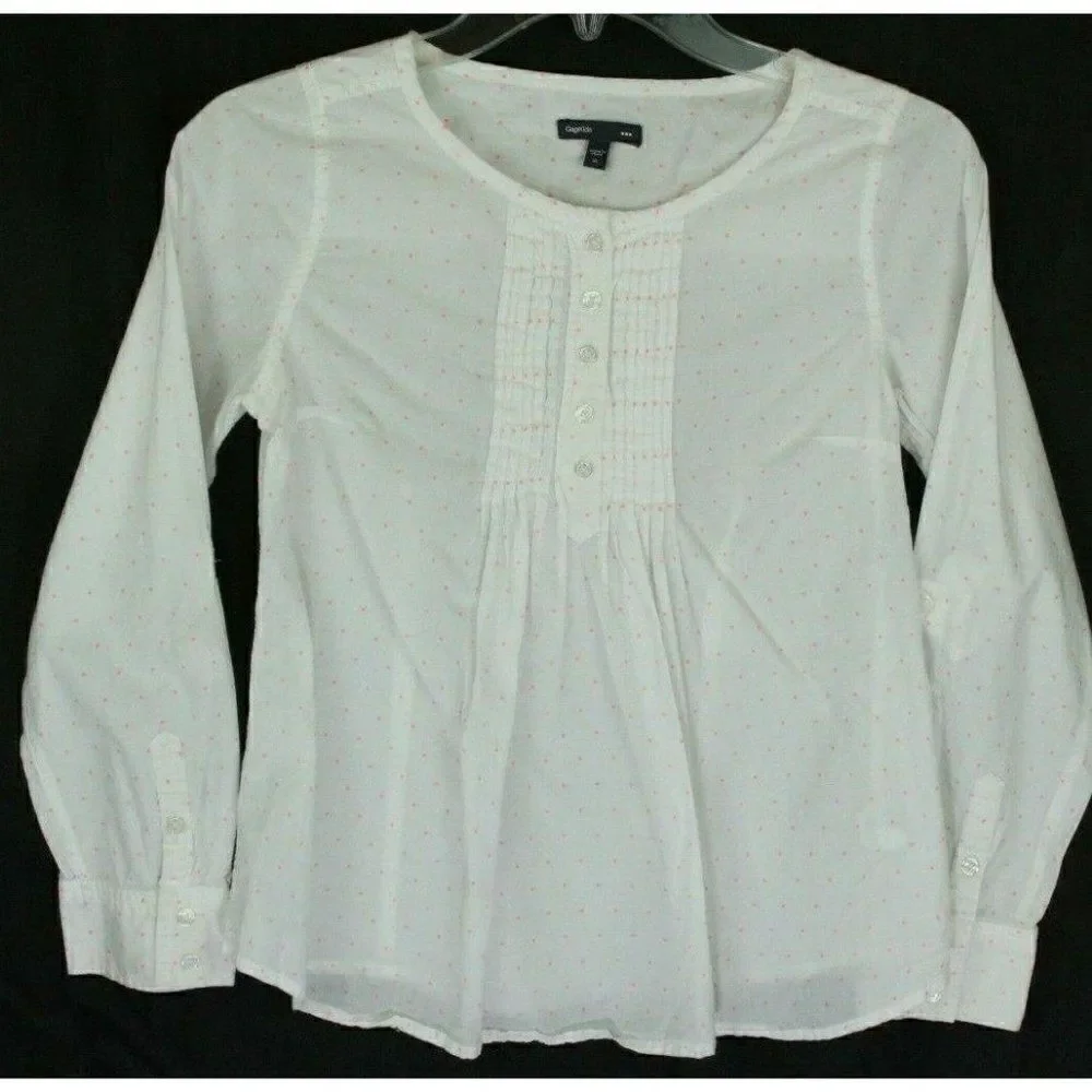 Gap Polka-Dot Shirt Girl's XL Pink